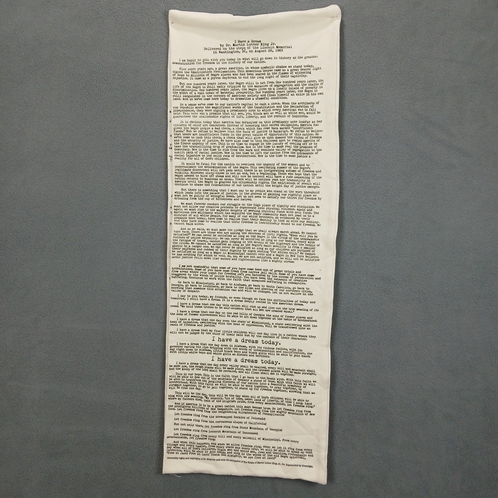 Storiarts Infinity Martin Luther King Jr Dream Speech Scarf Women One Size White